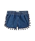 [ハドソン] Hudson Kids ガールズ Pom Pom Shorts in Rinse (Infant) パンツ Rinse 24 Months [並行輸入品]