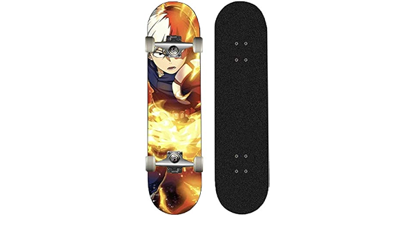 Amazon Co Jp Skjfdmiy 大人の初心者のためのアニメスケートボード31 X 8 コンプリートスタンダード ロングボード僕のヒーローアカデミア等々力松濤メープル凹デッキクルーザー スクーターことでアニメファンを愛し ホーム キッチン
