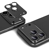 antalink 対応 iPhone 17 Pro カメラフィルム カメラ保護 カメラカバー アルミ合金+10H強化ガラス 全面保護 一体感 耐衝撃 高透過率 黒縁取り 露出オーバー防止 指紋防止 防水防塵 自動吸着 気泡ゼロ 対応いphone 17 Pro レンズカバー プロテクター【2枚入り】(ブラック)