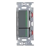 スガツネ工業 ガイドランプ付埋込ダブルスイッチ AC125V 15A ソリッドグレー PXP-J-NKW02009-SG