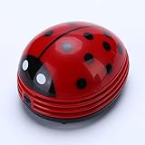 (Black) - Callum Clements Mini Table Desk Vacuum Cleaner Red Ladybird Dust Sweeper Suitable For Keyb