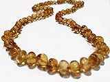 Baltic Essentials 12.5 inch Baltic Amber Allergy Asthma Teething Necklace Babies Honey Baby Infant T