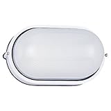 Sea Gull Lighting 8925BLE-15 Riverside - One Light Outdoor Wall Sconce, White Finish with Frosted Ri