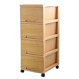 ラグス木目調チェスト4段ナチュラル