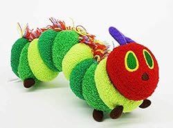 はらぺこあおむし カラフル S ぬいぐるみ 長さ16cm グリーン