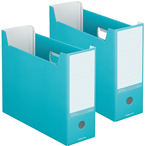 コクヨ ファイルボックス NEOS A4 2個セット ターコイズブルー A4NELFBX2のレビュー JUGEMブログ