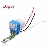 ILS - 10 pieces AC 220V 10A Automatic Auto On Off Street Light Switch Photo Control Sensor