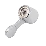 uxcell 蛇口ハンドル ハンドルグリップ キッチン 浴室 メタル 23mm直径ホール シルバートーン