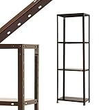 スマートラック NSTR-636 幅60×奥行40×高さ180cm 4段 ブラウン 40㎏/段