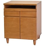 ライフスタイリングショップ パソコンデスク 木製 幅60.5×奥行45cm 天然木 ライトブラウン DL-561LB