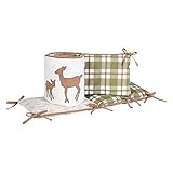 トレンドラボディアーロッジベビーベッドバンパー、グリーン