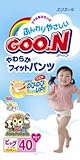 グーンやわらかフィットパンツBIG女の子 40枚【ケース販売3個入り】