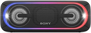 ソニー SONY ワイヤレスポータブルスピーカー 重低音モデル SRS-XB40 : 防水/Bluetooth/LDAC/NFC/専用スマホアプリ対応 ライティング機能搭載 ブラック SRS-XB40 B