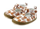 Tianshibebe ダブルカラードット ベビーシューズ 11ｃｍ 11.5ｃｍ 12ｃｍ ベビーシューズ ファーストシューズ (11ｃｍ, ブラウン)