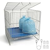 へいりん Heirin 屋外用 ゴミ箱 ゴミステーション 金属メッシュ 折りたたみ式｜カラス対策 動物侵入防止｜大容量 45Lゴミ袋対応｜屋外設置 安定構造｜集合住宅・戸建て対応