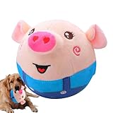 アクティブに動く犬のぬいぐるみ | インタラクティブな犬のおもちゃ | 犬用トーキングダンシングブタおもちゃ | ペット用の動く犬ボール跳ねるおもちゃ