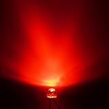 KING DO WAY 発光ダイオード　超高輝度　グリーンライト　LED　丸い頭　砲弾型　弾丸型　頭部直径5mm　100個　セット レッド