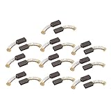 uxcell 電気ブラシカーボンブラシ 電気モーター用 代替品 15.5mm x 7.5mm x 5mm 10対入