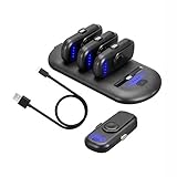 chrikathyポータブル電源銀行充電器モバイルミニ磁気充電ドック宝物の電話1充電ステーションと4充電パック Free ブラック