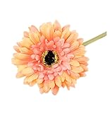 2手作り菊のシミュレーションの花人工花、オレンジのセット