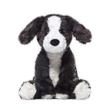 ボーダーコリー犬のぬいぐるみ、白黒の犬のぬいぐるみ | リアルなボーダーコリーのぬいぐるみ,居心地の良い犬のぬいぐるみ おもちゃ 抱き枕 幼児、女の子、男の子、友達用