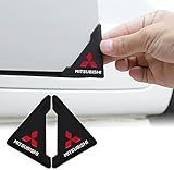 （MHNETY）車ドアガード 三菱専用 ドアコーナープロテクター コーナーガード ステッカー 適MITSUBISHI車ドア保護 車傷保護 汚れ 防止 着脱簡単 2点セット