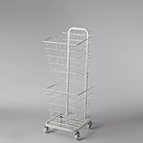 ランドリーワゴン　　ホワイト　２段