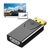 ミニ ディスプレイ ポートから HD - 4K60hz USB - HD アダプター (ディスプレイポート付き) | DP to HD アダプター コンピューター テレビ モニター 4K60hz 変換ヘッド家庭用ディスプレイポート - HD ケーブル、4K 解像度とオーディオ転送をサポート