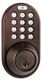 MiLocks DF-02OB Electronic Keyless Entry Touchpad Deadbolt Door Lock, Oil Rubbed Bronze [並行輸入品]