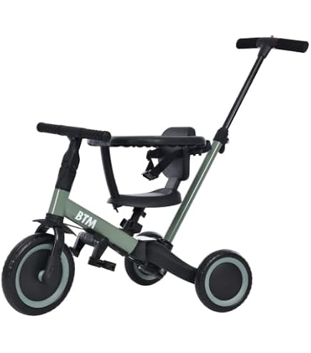 Amazon.co.jp: BTM 子供用三輪車 4in1 三輪車のりもの 押し棒付き