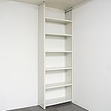 突っ張り棚 CBV-6 幅80×奥行30×高さ160～270cm 6段 ホワイト 10㎏/段