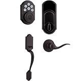 Kwikset SmartCode 910電子デッドボルトfeaturing Z - Waveテクノロジーwith Arlington Handleset 99100