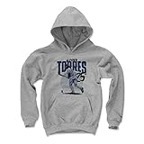 500レベルgleyber Torresニューヨーク野球子供用パーカー – gleyber Torres Rise Kids Medium グレイ