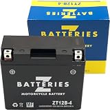 Z BATTERIES バイクバッテリー YT12B-BS GT12B-4 FT12B-4 ユアサ 古河 互換 ZT12B-4 シールド型 AGM 充電済み ST12B-4 BM12B-4 ドラッグスター 4TR フェーザー FZ6-S FZ400