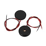 uxcell 圧電ブザー　他励振タイプ DC 1-30V 80dB 23x4mm ブラック　2個入