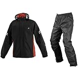 [コミネ] バイク用 レインウエア RK-5393 ブレスターレインウェア フィアート 03-5393 メンズ Black Red L