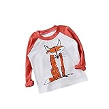 dayseventh 2017ベビーキッズボーイズガールズFox可愛いTシャツトップス カラー: オレンジ