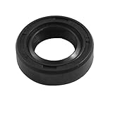 uxcell ダブルリップオイルシール NBR 14mm x 24mm x 7mm TCモデル ブラック