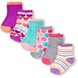 THE CHILDREN'S PLACE(ザ・チルドレンズプレイス) ミックスレインボウプリントミディソックス6パック 小物 12～24ヶ月【並行輸入】