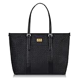 UluWatu Tiger（ウルワツタイガー）最高級シンプルトートバッグ ビジネストートバッグ ブラック 編み込み調 黒 A4 メンズ・レデ