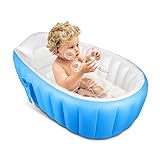 Inflatable Baby Bathtub,Topist Portable Mini Air Swimming Pool Kid Infant Toddler Thick Foldable Sho