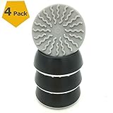 Black Baby Gates Wall Pads (4 Pack Guard) Safety Indoor Gate Wall Protector - Improved Small Compact