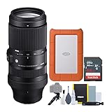 Sigma (シグマ) 100-400mm f/5-6.3 DG DN OS コンテンポラリーレンズ Sony Eマウント用 LaCie Rugged Mini 1TB ハードドライブ 64GB SDカード付き (4アイテム)