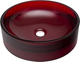 A & E Bath and Shower BreeoレッドMeli Polymer Basin、ホワイト
