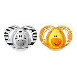 Tommee Tippee Closer to Nature Fun Pacifier, 6-18 Months, 2 Count (Colors will vary) by Tommee Tippe