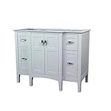 Bellaterraホーム7614-esシングルシンク洗面化粧台キャビネット Single Vanities 7614-WH 1