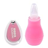 Fenteer 赤ちゃん　バルブ　鼻クリーナー　鼻吸引器　鼻水吸引器　ホーム　ネイル　クリッパー　クリアー　