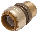 SharkBite U134LFA 3/4-Inch by 3/4-Inch MNPT SharkBite Lead Free Straight Connector [並行輸入品]