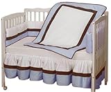 Baby Doll Bedding Classic Mini Crib/ Port-a-Crib Bedding Set, Blue by BabyDoll Bedding
