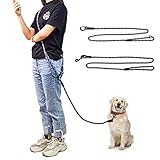 JOPOY 犬 リード 3M/4M 小型、中型、大型犬用リード 訓練リード 肩掛けリード ロングリード ショルダーリード ペット用 スリップ リード ロープ (パープル, 3M)